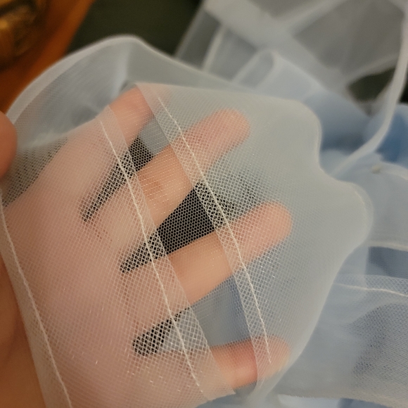 Beautiful Light Blue New Quinceañera Dress Fits Size S-M - Picture 15 of 15